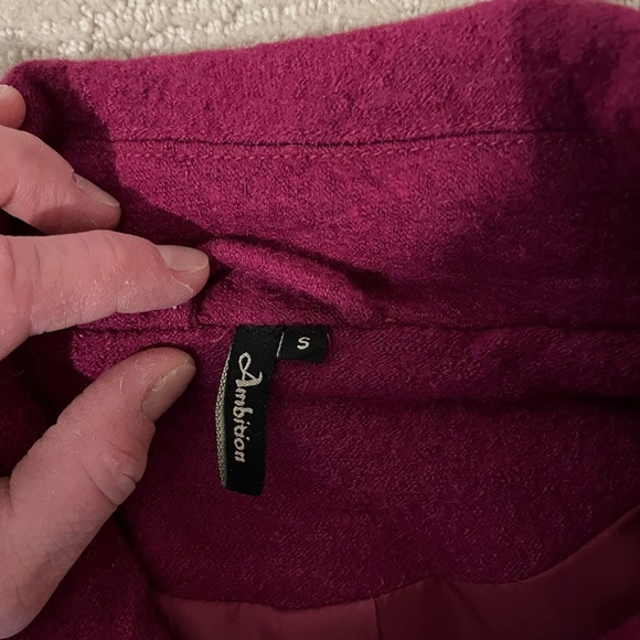 Ambition Women's Double-Breasted Jacket, wool blend. Size S - Picture 5 of 6